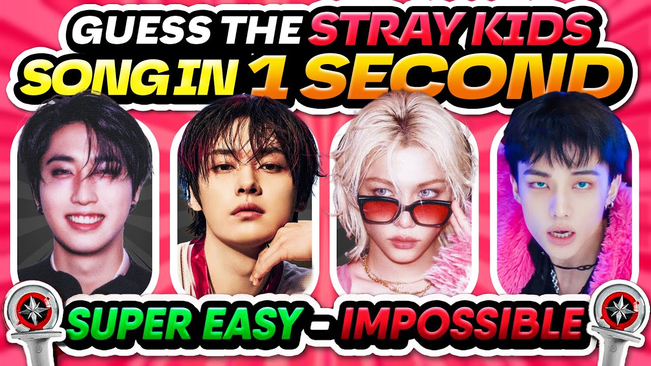 GUESS 80 STRAY KIDS SONGS IN 1 SECOND 🎶Are You a Real STAY? ❤️🖤 | KPOP QUIZ