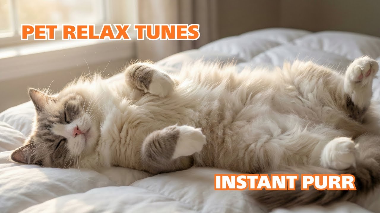 Purr in 5 Minutes 💤 Deep Sleep Music for Cats & Kittens 🐱 Cure Separation Anxiety