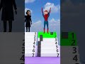Dance Stairs Race With Nick Spider #viral #scaryteacher #funnyshorts