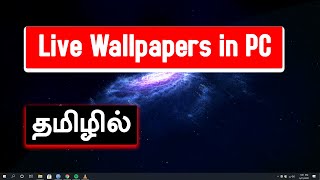 How to Use Animated Live Wallpaper in Windows PC Tamil screenshot 5