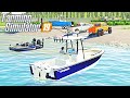 "RICH GUYS" GO LUXURY BOATING & BASS FISHING WITH $2,000,000 OF NEW BOATS | FARMING SIMULATOR 2019