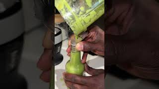 No funnel? Use a water bottle 🤣 #cookingtips #cookinghacks #kitchenhacks