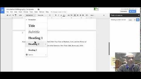 Annotated Bibliographies in Google Drive