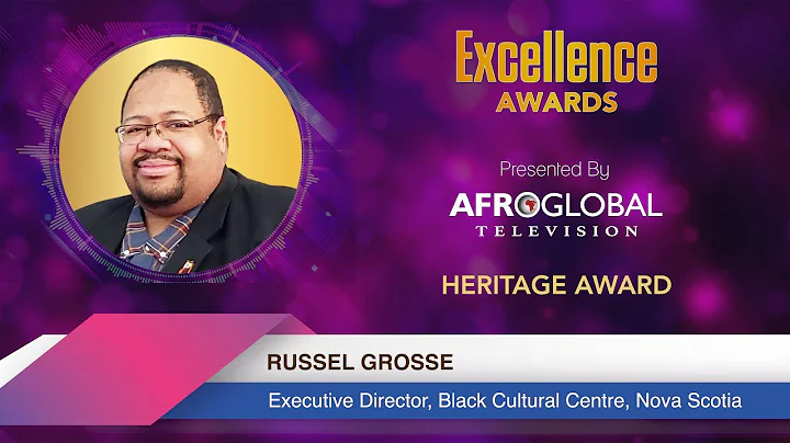 Russel Grosse Honoured at the Afroglobal Excellenc...