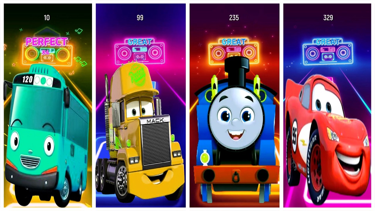 Miss Fritter VS Frank VS Thomas the Train VS McQueen