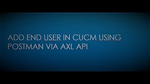Adding End User