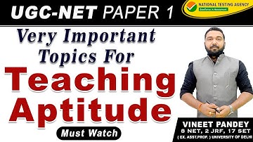 Did You Prepare These Topics In Teaching  Aptitude Unit ? Most Important Questions For UGC NET 2022.