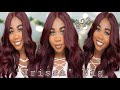 Sensationnel TRISSA Wig | 99J Wig Review | Amazon Synthetic Burgundy Wig!