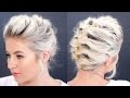 Short Hair Tutorial Updo Less Than 5 Minutes | Milabu