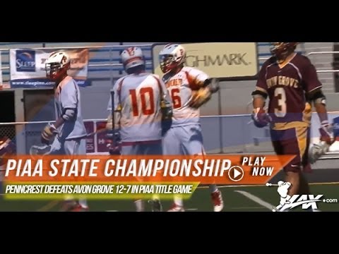 http://www.lax.com/ - The showdown for the 2014 Pennsylvania high school lacrosse championship came to Hershey, Pa, where the top ranked Penncrest Lions hos...