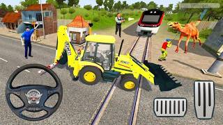 JCB 3DX BACKHOE LOADER BUS SIMULATOR INDONESIA DRIVING LIVE STREAM