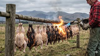 We Cooked 20 Chickens at Once!! Ultimate Village Feast