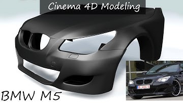 Cinema 4D - Car part detail Modeling (BMW M5 E60)