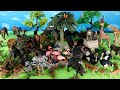 Waterhole Diorama and African Animal Figurines - Learn Animal Names