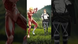 Jean kirstein vs All titan's | #anime #shorts
