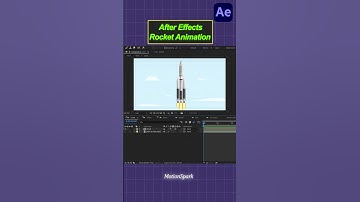 Rocket Animation in After Effects Tutorial. #tutorial #aftereffects #animation #shorts