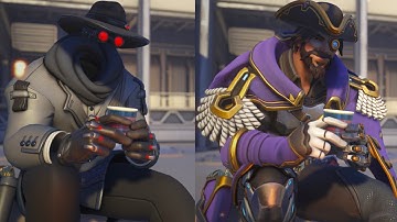 NEW Cassidy Campfire Highlight Intro with Different Skins | Overwatch 2