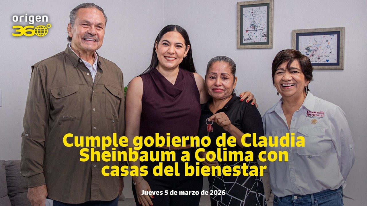 En Vivo | Cumple gobierno de Claudia Sheinbaum a Colima con casas del bienestar