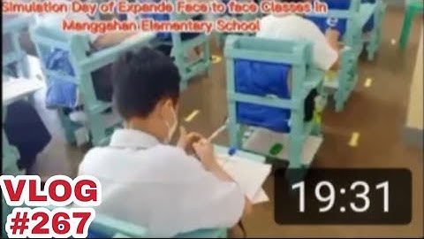 Simulation Day of Expanded Face to Face Classes in Manggahan Elementary School