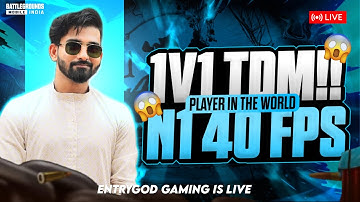Bgmi 1v1 TDM with Entrygod (paid) !!1v1 TDM streak match #shorts #bgmilive #gaming #40fps #entrygod