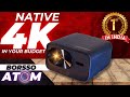 Indias 1st budget native 4k projector  best 4kr projector  borsso atom 4k projector review