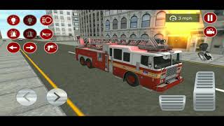Real Fire Truck Driving - Truk Pemadam Kebakaran - Game mobil screenshot 5
