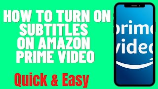 HOW TO TURN ON SUBTITLES ON AMAZON PRIME VIDEO screenshot 2