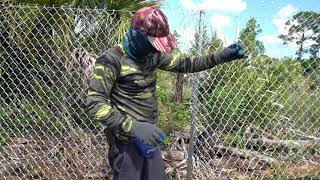 Cómo instalar una malla metálica galvanizada o (cerca galvanizada)🤔👏 - YouTube