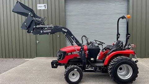 VST Fieldtrac 929 Compact Tractor & 4 In 1 Front Loader Industrial Tyres