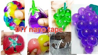 DIY nano tape 🍅💔 🪩🍇🎈🍆