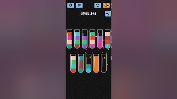 Water Color Sort Level 345 Walkthrough Solution iOS/Android