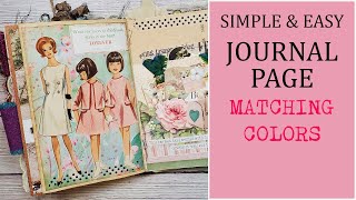 Let's use Vintage Sewing Pattern Paper Dolls / YO YO Junk Journal Inspiration and Idea layout