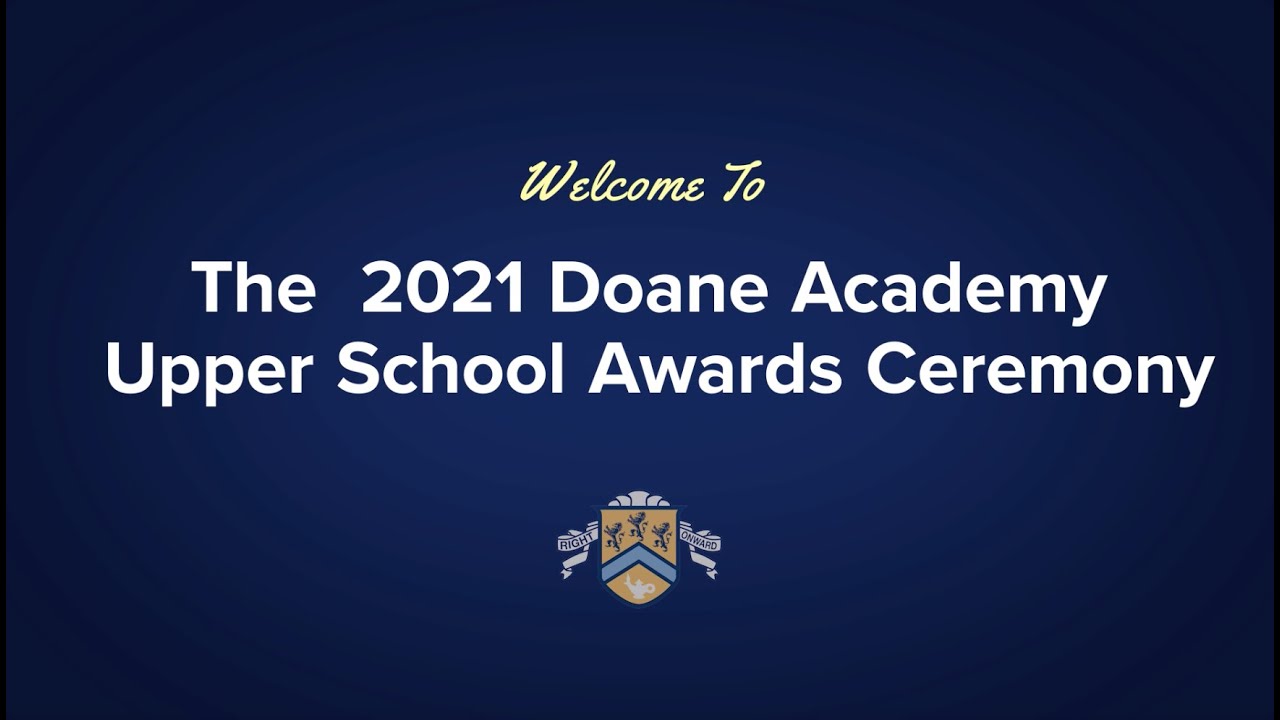 The 2021 Doane Academy Upper School Awards Ceremony - YouTube