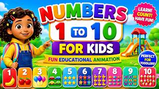 Numbers 1 to 10 for Kids Fun Educational Animation