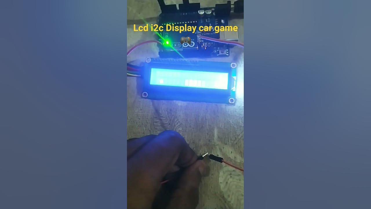 Lcd Display i2c car game 🎮 with Arduino #arduino 9v #coding - YouTube