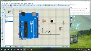 Simulasi Push button Arduino menggunakan software Proteus 8 pro