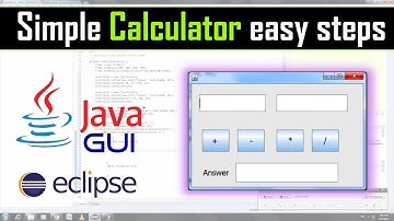 Simple calculator using java gui in eclipse