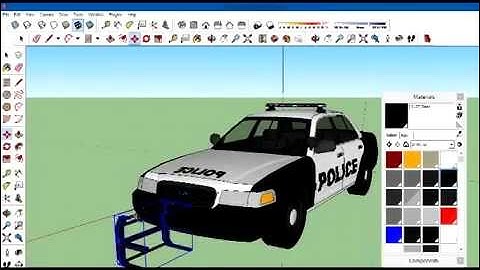 Making a Police Car using Google Sketchup