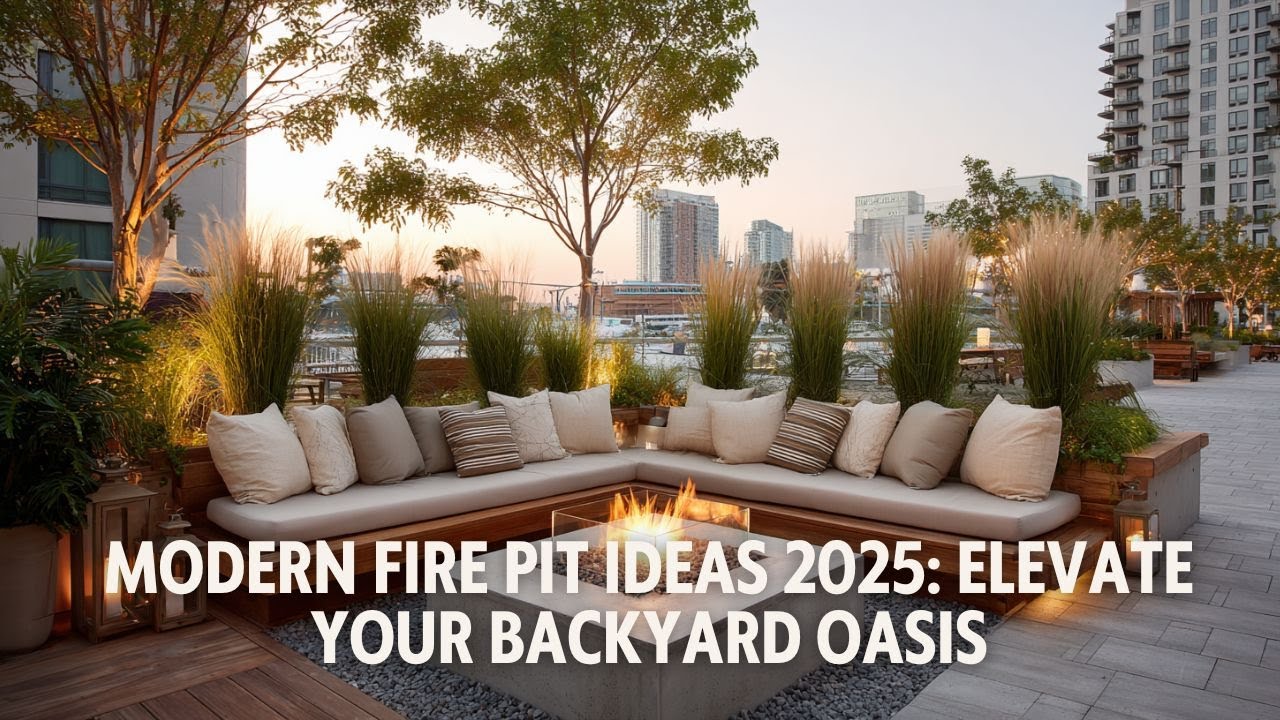 Modern Fire Pit Ideas 2025 Elevate Your Backyard Oasis