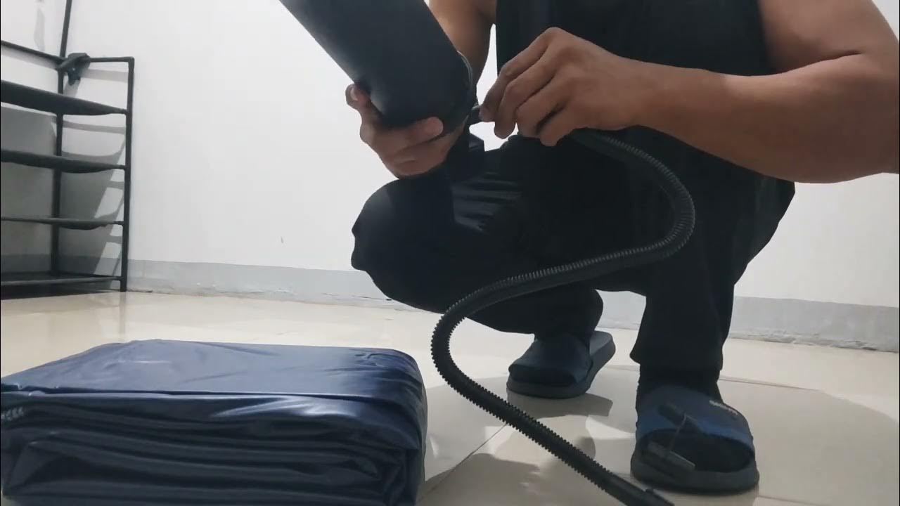 Air Bed w/ manual pump set-up - YouTube