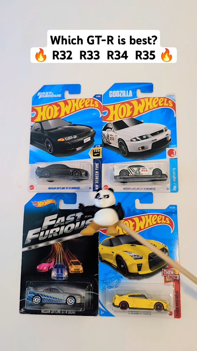 Every Nissan GT-R R32 R33 R34 R35 Hot Wheels #hotwheels #diecastcars #gtr #skyline #jdmcars #panda