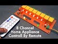 8 channel home appliance control light fan by remote