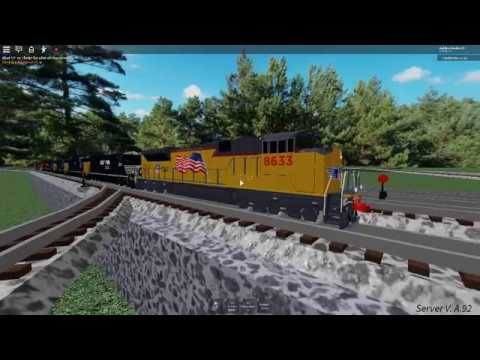 Union Pacific With Sst Consist Freight Train Roblox Ro Scale - ro scale line roblox