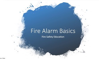 Fire Alarm Basics 1