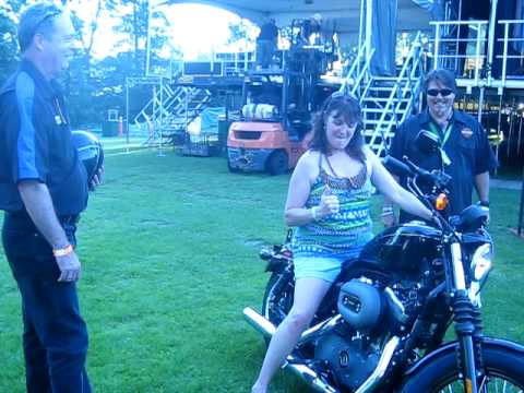 Lynette leClair and her New Harley