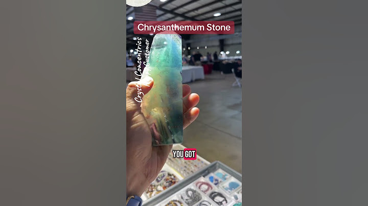 Happy (Biker) Customer: Crysanthemum Stone (#crystalconcentrics #gemshow)