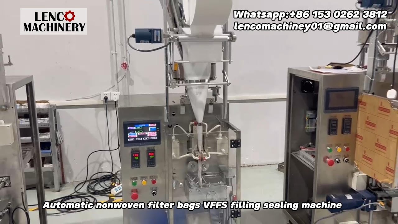 Filter bags Vffs filling sealing machine nonwoven fabric sachet machine  