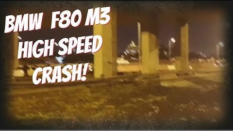 BMW F80 M3 High Speed Crash!