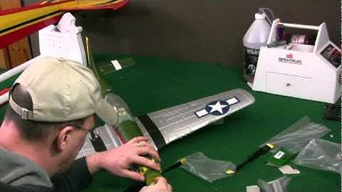 Fixing Parkzone P-51 BL Replacing Cowl Spinner and Prop. rc airplane lipo
