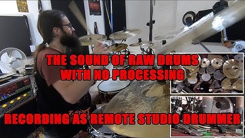 100% Raw drums ! No processing ! Recording as remote studio drummer (Enlo Marco recording session)